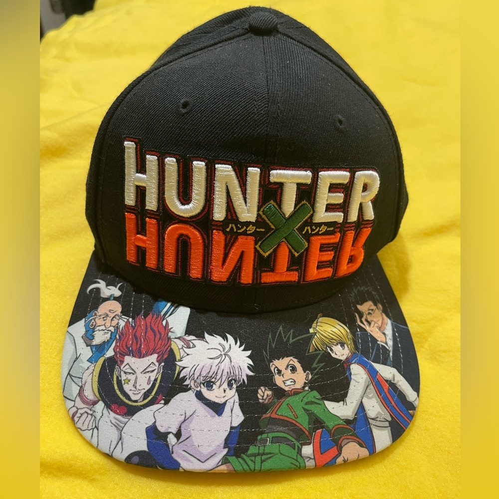 Hunter X Hunter Logo Gon & Killua Flat Bill Snapback Cap